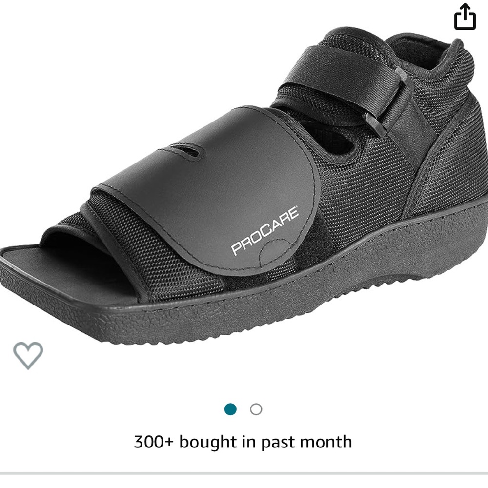 Procare foot brace | post-op squared toe shoe | womens and men’s size small